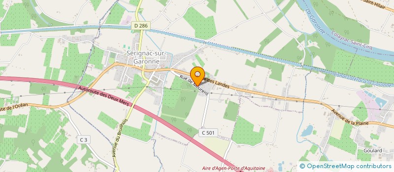 localisation de l'entreprise LAPORTE YANNICK  SERIGNAC-SUR-GARONNE
