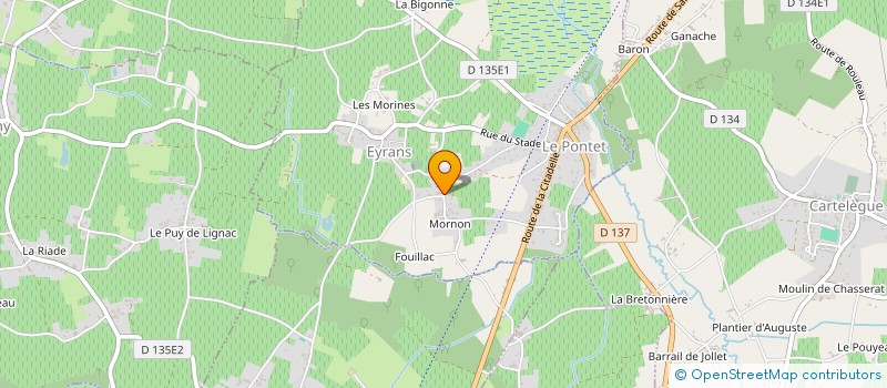 localisation de l'entreprise LAPOUBLE CHARPENTE  EYRANS