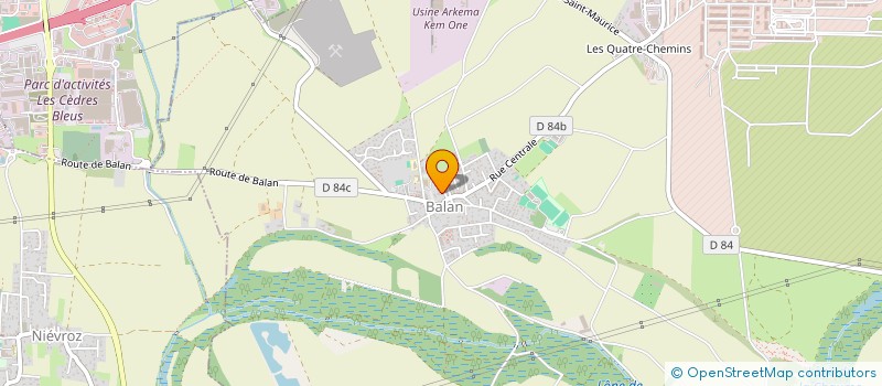 localisation de l'entreprise LAPRAD à BALAN