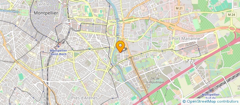 localisation de l'entreprise LAPRADE à MONTPELLIER