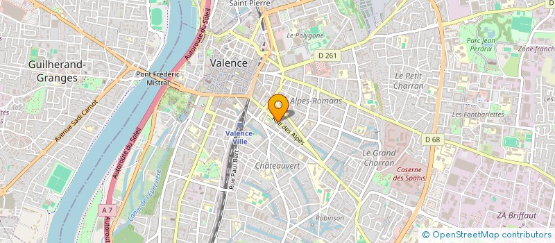 localisation de l'entreprise LAPRAT GARAGES  VALENCE