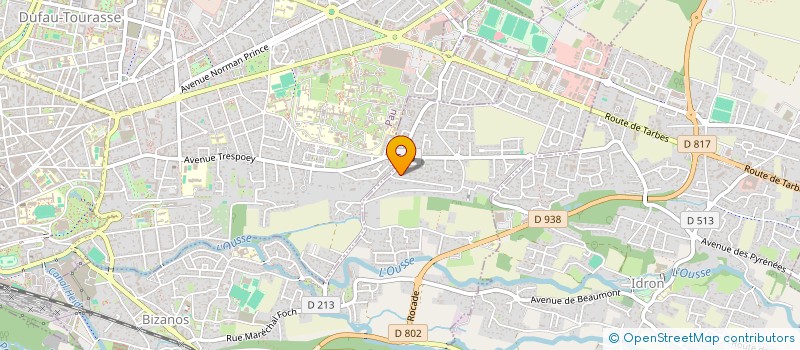 localisation de l'entreprise LAPROZ  BIZANOS