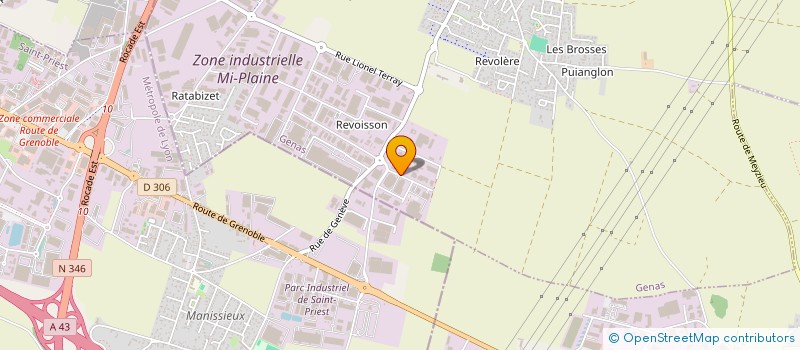 localisation de l'entreprise LAPS  GENAS