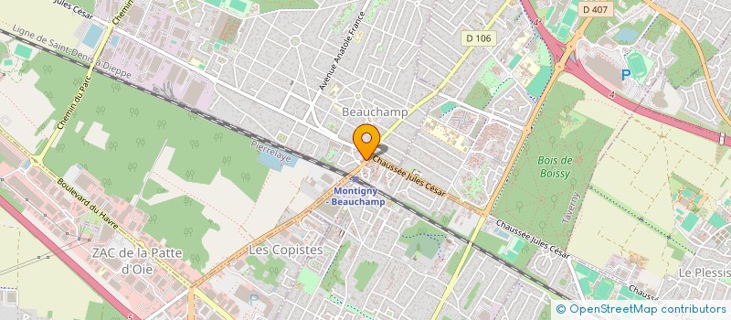 localisation de l'entreprise LAPS à BEAUCHAMP