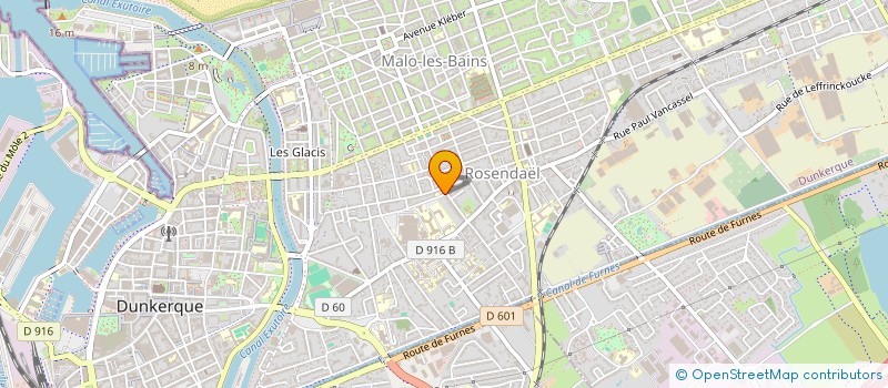 localisation de l'entreprise LAPS COIFFURE à DUNKERQUE