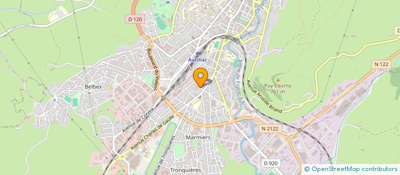 localisation de l'entreprise LAPS'EXPERTISE à AURILLAC