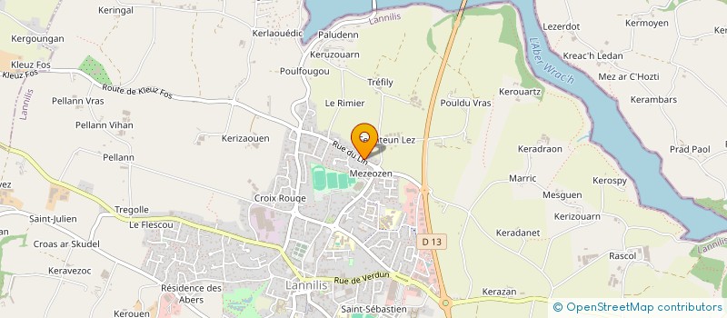 localisation de l'entreprise LAPSAL  LANNILIS