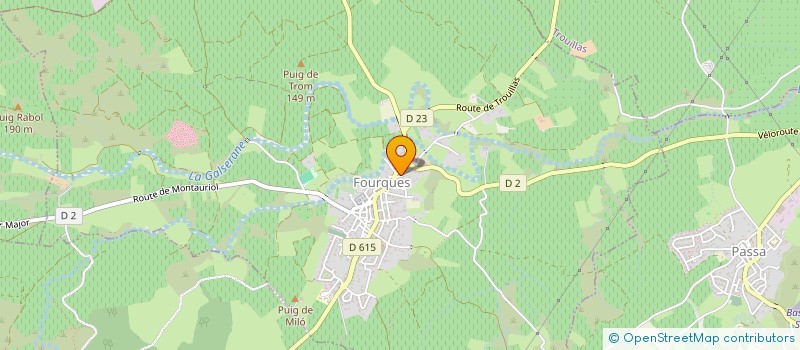 localisation de l'entreprise LAPSOL  FOURQUES