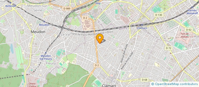 localisation de l'entreprise LAPTOP UNITED à CLAMART