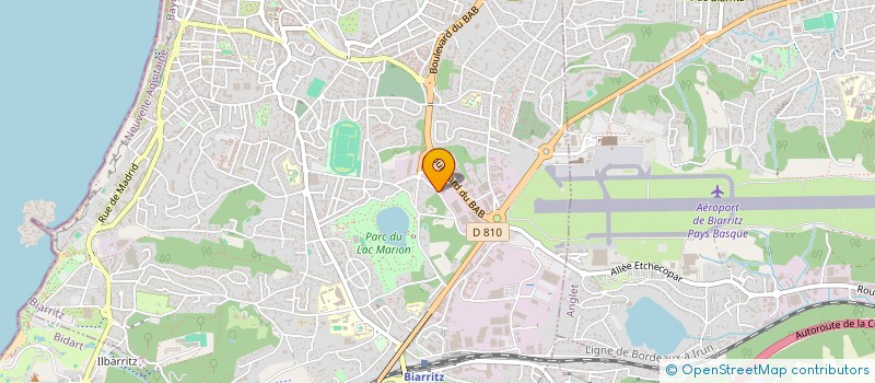 localisation de l'entreprise LAPURDI CHAUFFAGE SANITAIRE  BIARRITZ