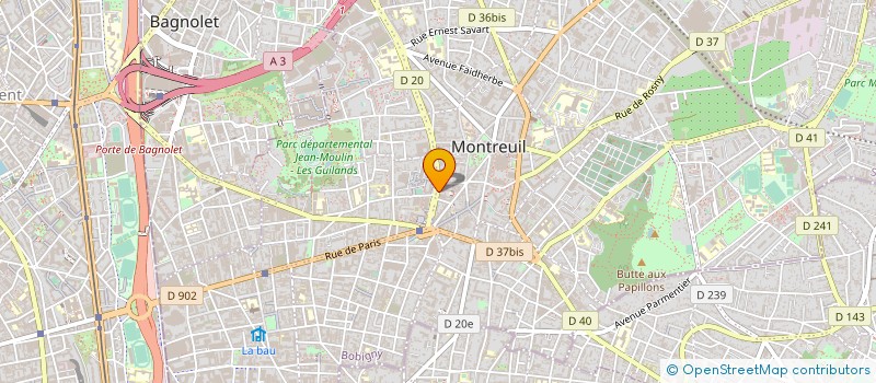 localisation de l'entreprise LAQI  PARIS