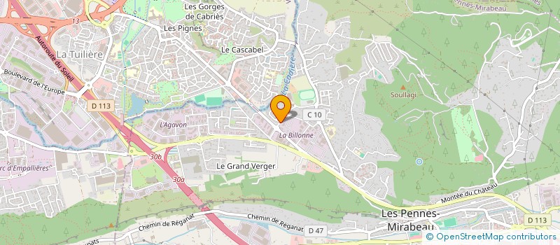 localisation de l'entreprise LAQUA III à LES PENNES-MIRABEAU