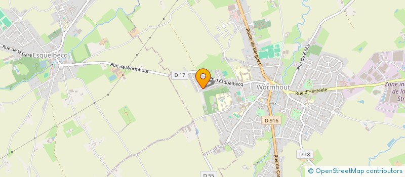 localisation de l'entreprise LAQUAYTECH  WORMHOUT