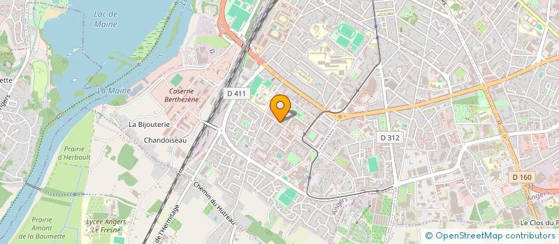 localisation de l'entreprise LAQUER à ANGERS