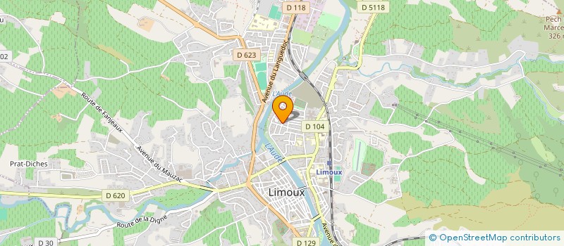 localisation de l'entreprise LAQUIDIS à LIMOUX