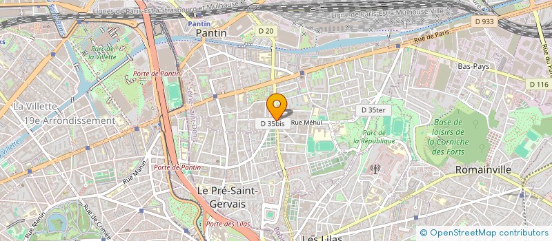 localisation de l'entreprise LARA 2018 à PANTIN
