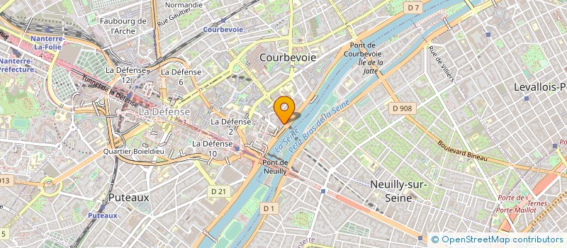 localisation de l'entreprise LARA à COURBEVOIE