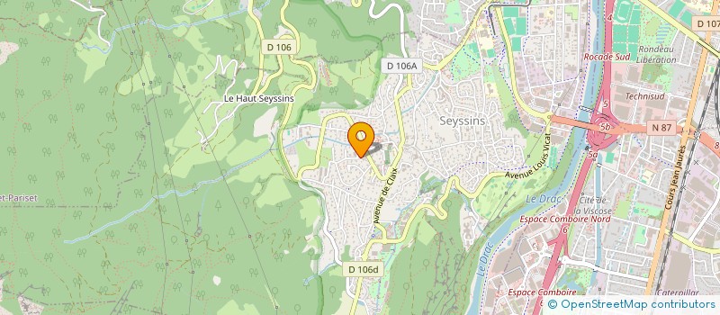 localisation de l'entreprise LARA à SEYSSINS