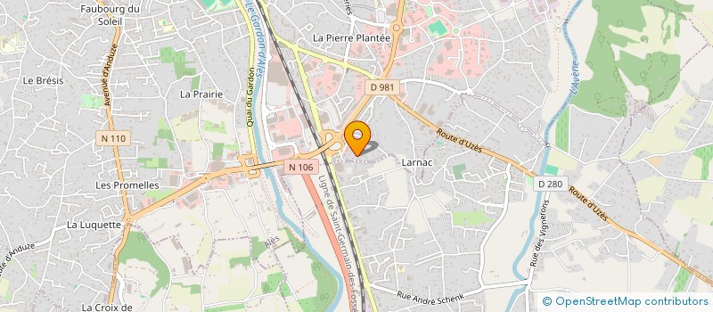 localisation de l'entreprise LARA  ALES