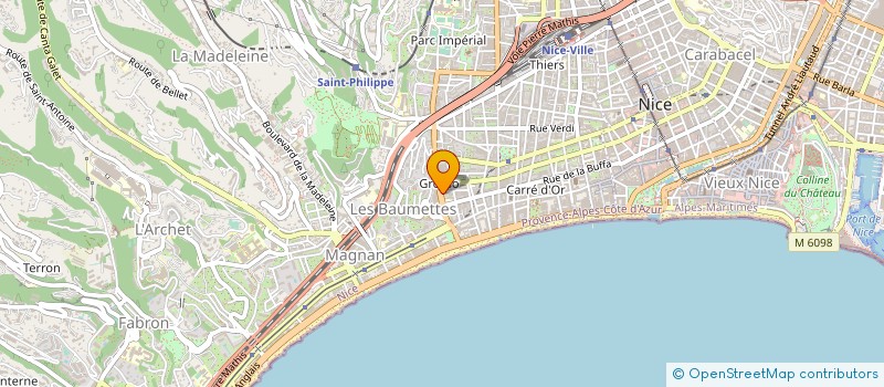localisation de l'entreprise LARA à NICE