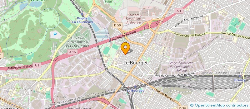 localisation de l'entreprise LARA  LE BOURGET