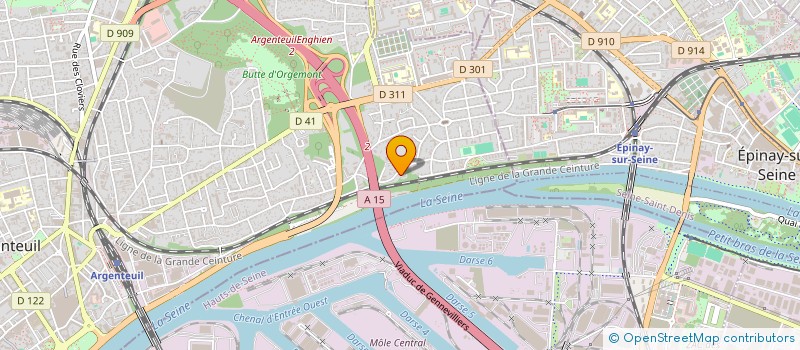 localisation de l'entreprise LARA  ARGENTEUIL