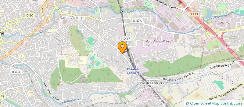 localisation de l'entreprise LARA  SAINT-VICTORET