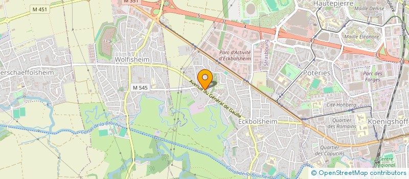 localisation de l'entreprise LARA PNEUS  ECKBOLSHEIM