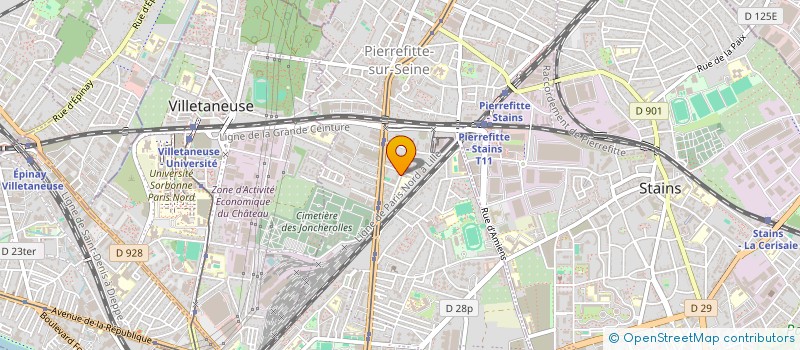 localisation de l'entreprise LARAA à PIERREFITTE-SUR-SEINE