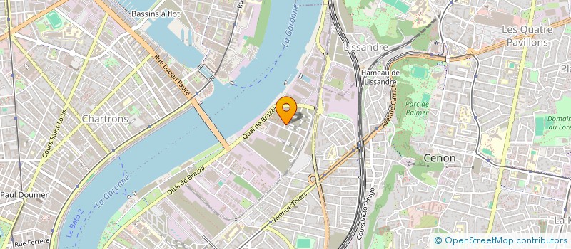 localisation de l'entreprise LARADH-DROUARD  BORDEAUX