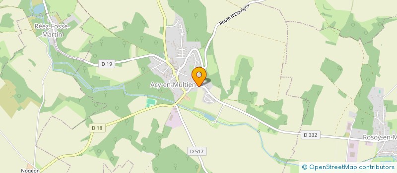 localisation de l'entreprise LARAGONAISE.NET  ACY-EN-MULTIEN