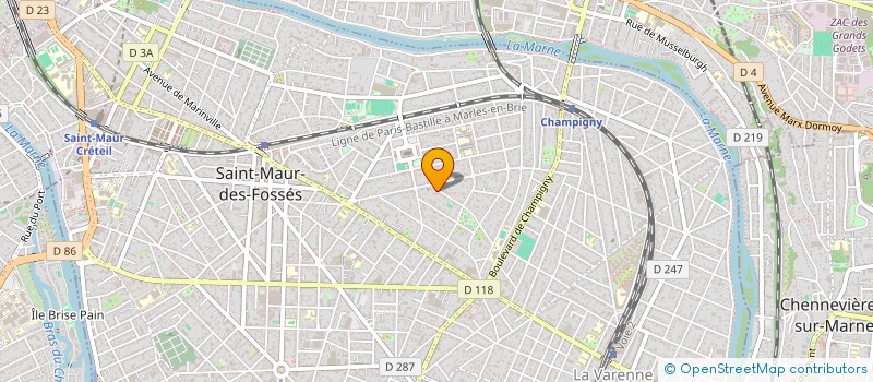 localisation de l'entreprise LARAMIS M à SAINT-MAUR-DES-FOSSES