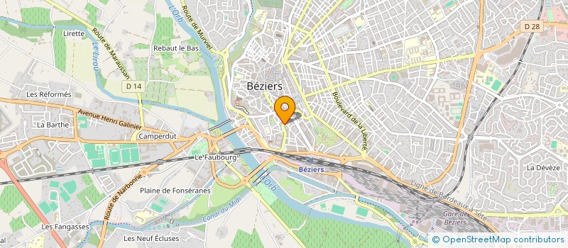localisation de l'entreprise LARAYCHI à BEZIERS