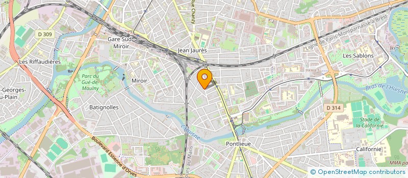 localisation de l'entreprise LARBEL  LE MANS