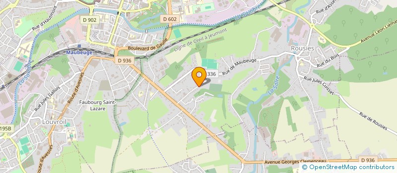 localisation de l'entreprise LARC  ROUSIES