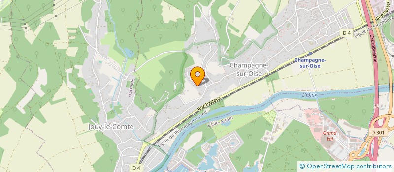 localisation de l'entreprise LARC IMMO  CHAMPAGNE-SUR-OISE