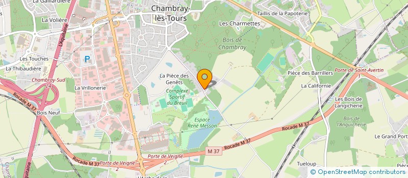 localisation de l'entreprise LARCAY PLAGE  CHAMBRAY-LES-TOURS