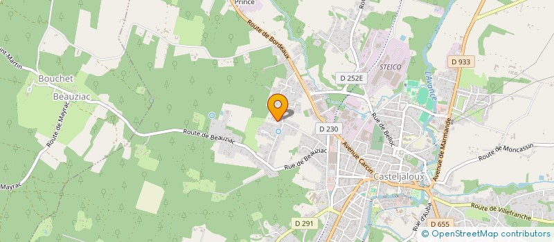 localisation de l'entreprise LARCHE DVTA  CASTELJALOUX