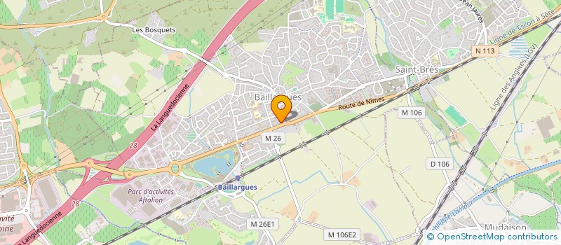 localisation de l'entreprise LARCHER à BAILLARGUES