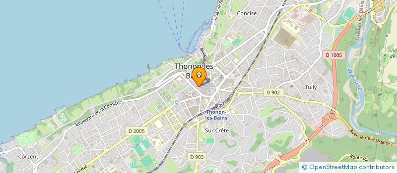 localisation de l'entreprise LARCHER MARTIN TRAITEUR à THONON-LES-BAINS
