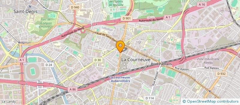 localisation de l'entreprise LARCHFIELD COMPUTING FRANCE à LA COURNEUVE