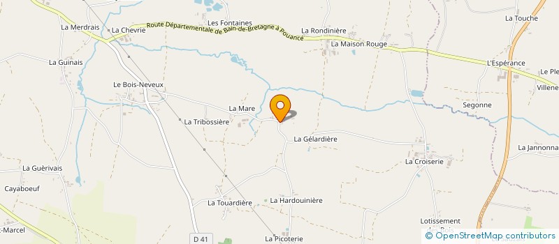 localisation de l'entreprise LARDEUX  ROUGE