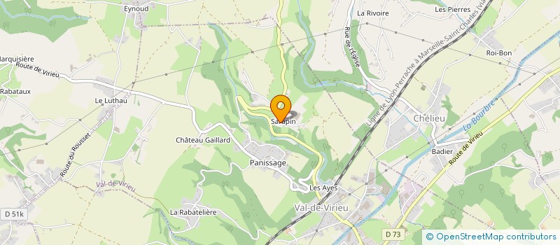 localisation de l'entreprise LARDIN MENUISERIES  VAL-DE-VIRIEU