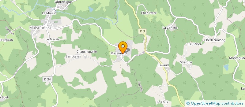 localisation de l'entreprise LARDY HAMONEAU  MAISONNISSES