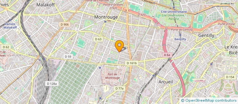 localisation de l'entreprise LARDY THERMIC AUTO à MONTROUGE