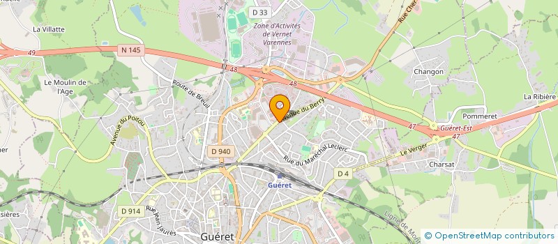 localisation de l'entreprise LARENAUDIE MELISSA à GUERET
