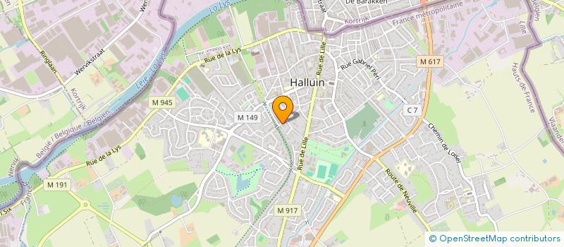 localisation de l'entreprise LARENE  HALLUIN