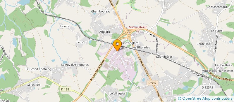 localisation de l'entreprise LARENN à COUZEIX