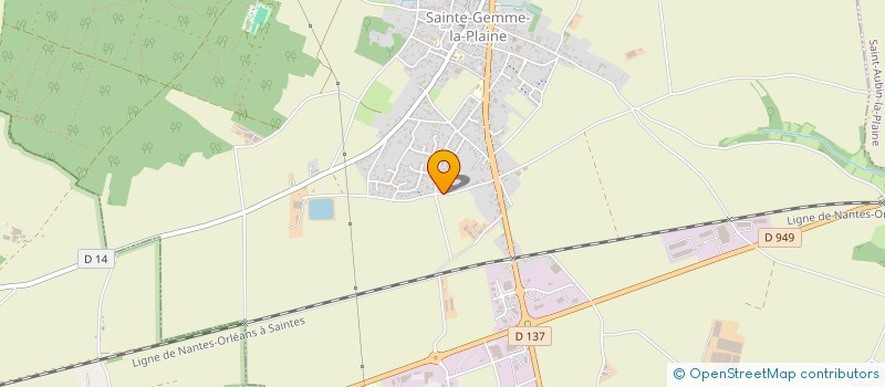 localisation de l'entreprise LARENTELLE  SAINTE-GEMME-LA-PLAINE