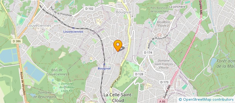localisation de l'entreprise LARENTIA à BOUGIVAL